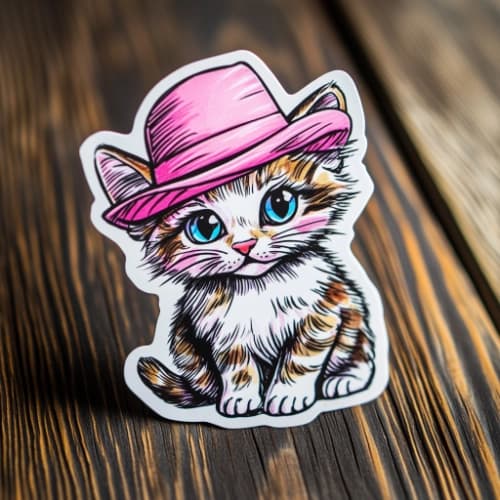 stickers ai cute cat